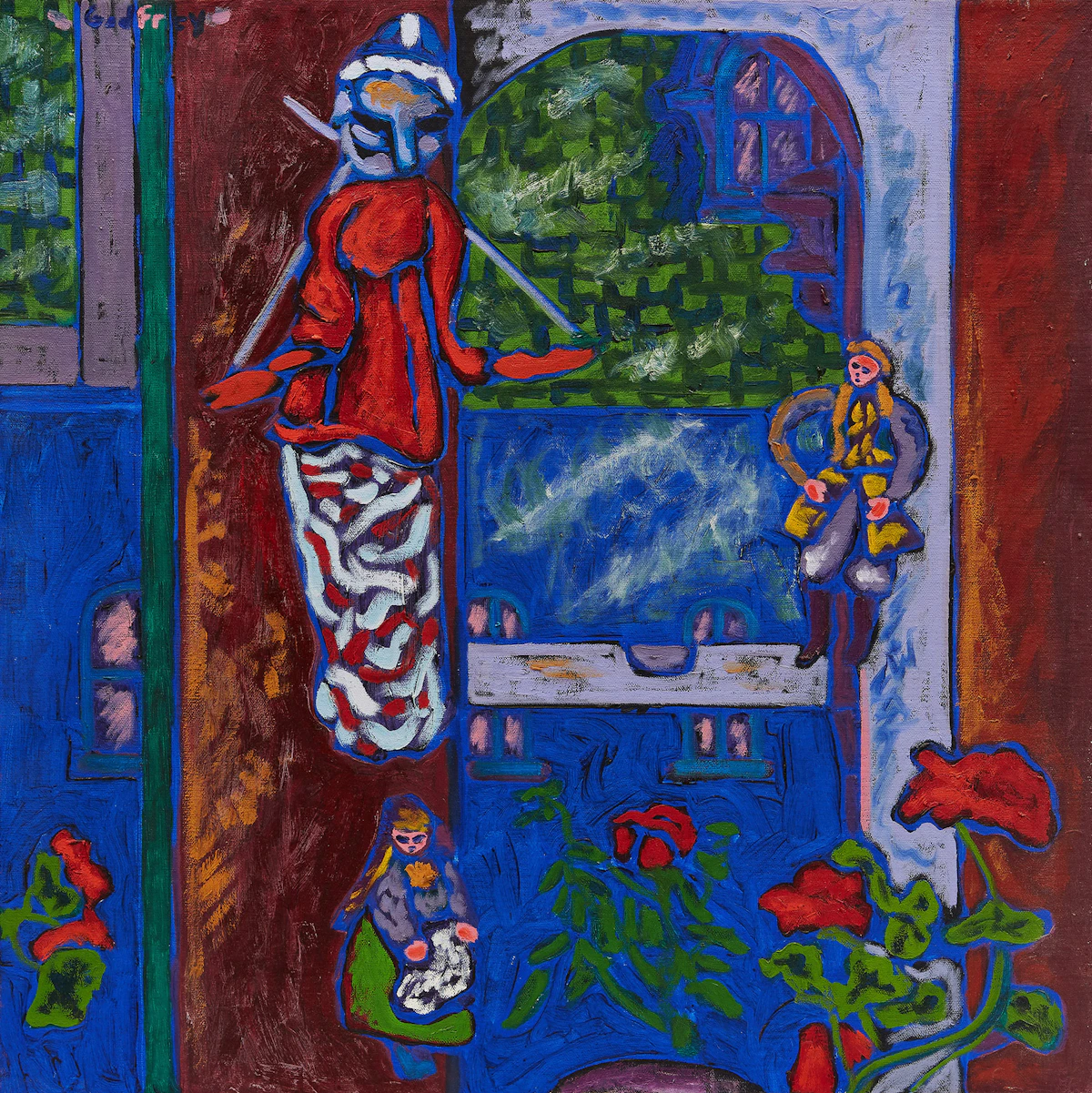 John Godfrey, John’s Studio Window, Queen St., acrylic on canvas, 1973