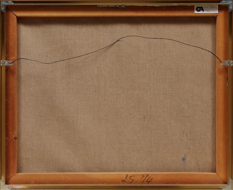 John Godfrey, Paris, oil on canvas, 1974 - view 3