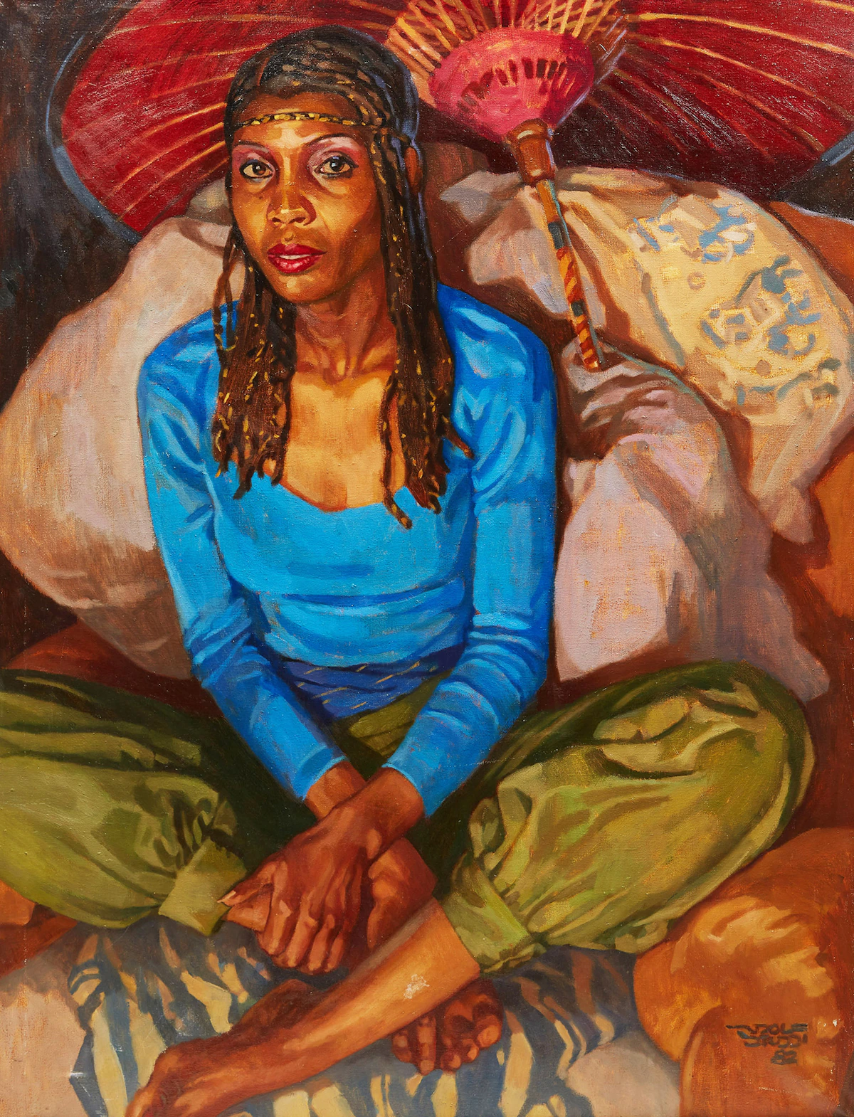 Rudolf Stüssi, Andrea F., oil on canvas, 1982