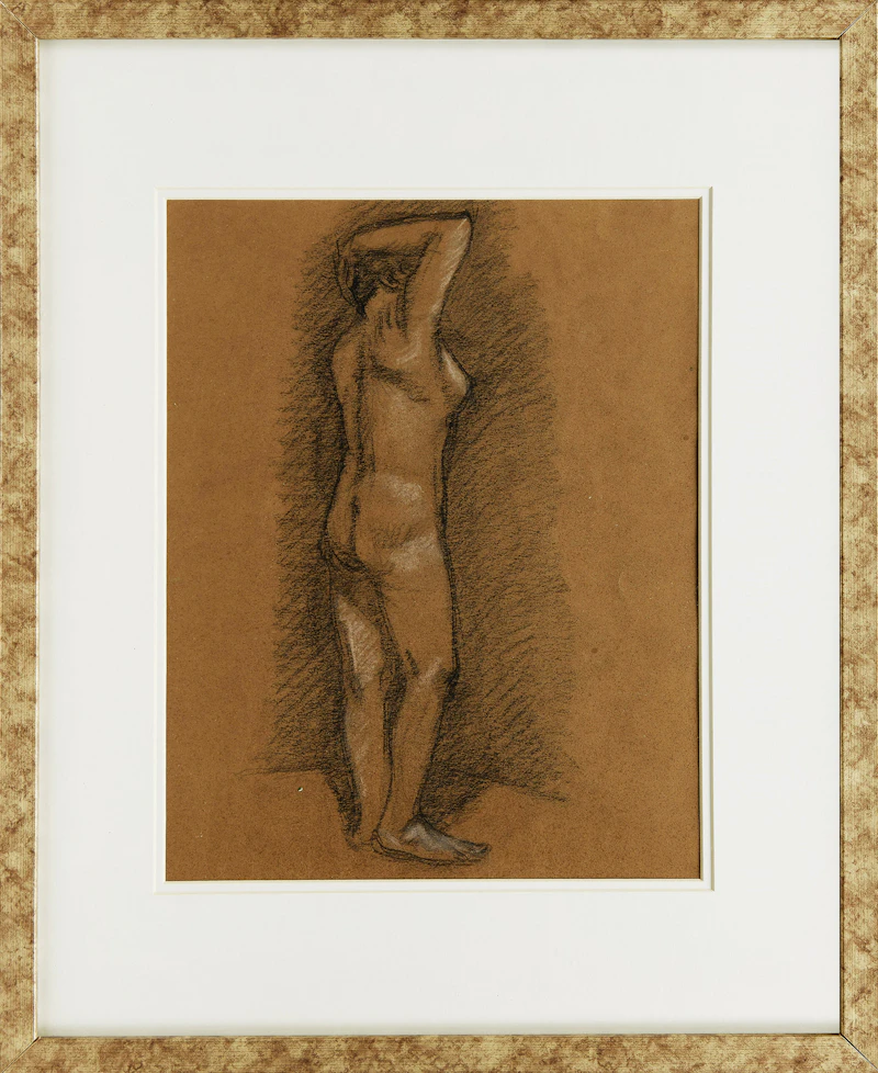 Paul Duval, Nude Reclining; Standing Nude, two works on paper - view 5