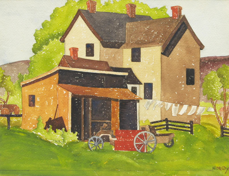 Farmhouse, Hogg’s Hollow, 1935 by Paul Duval
