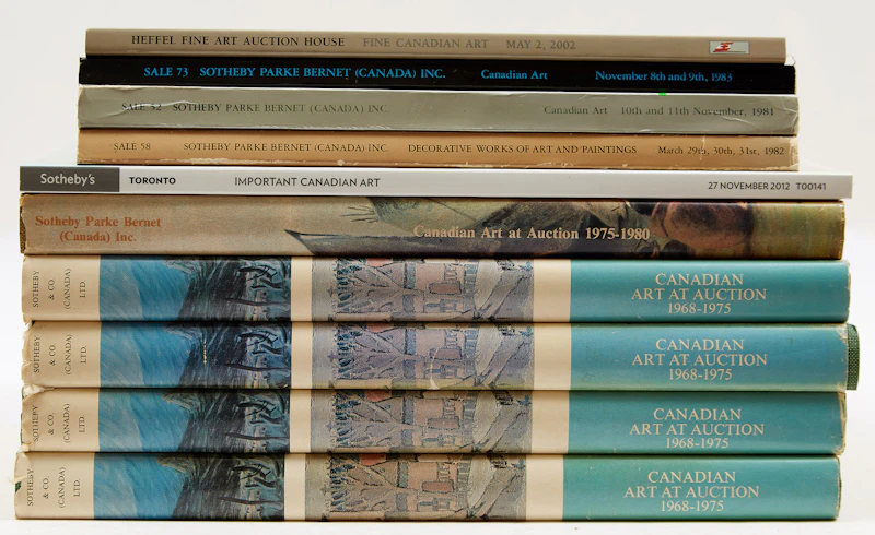 Ten Canadian Art Auction Catalogues  by Books and Reference