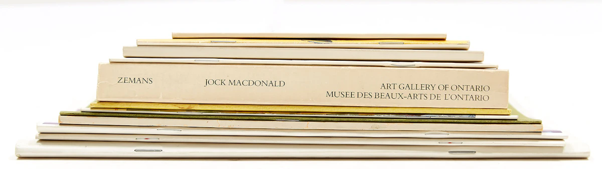 Books and Reference, Twelve Reference Books and Catalogues on Canadian Abstraction , books and catalogues