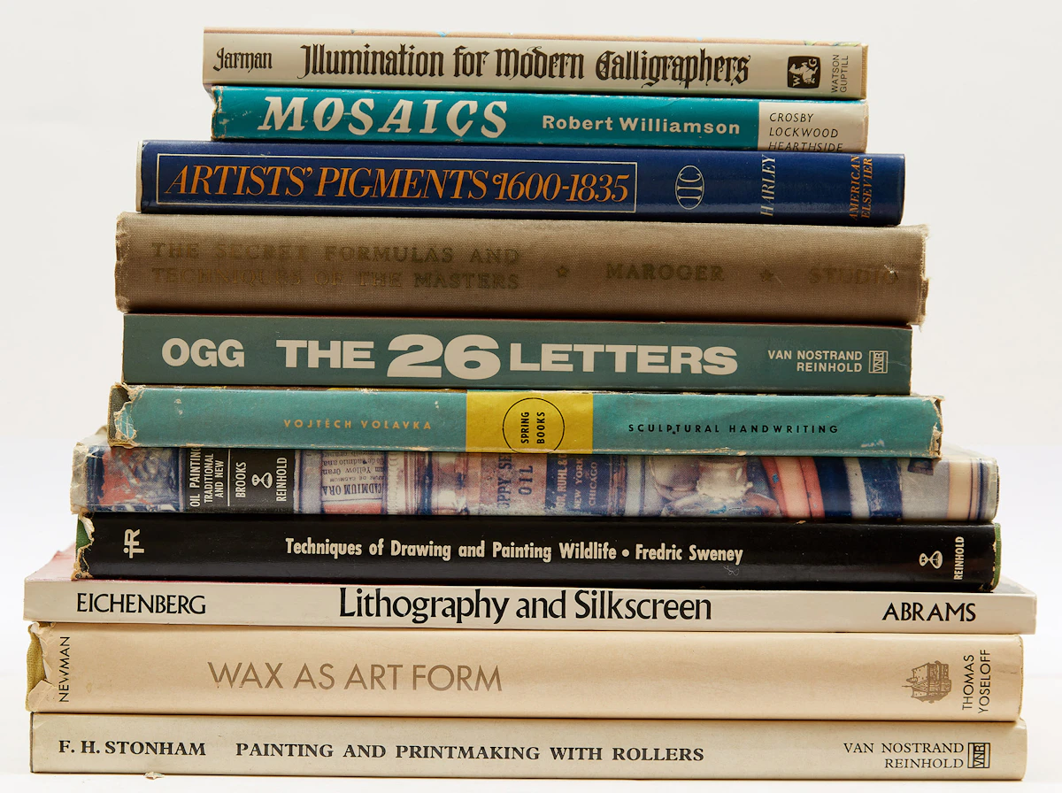 Books and Reference, Selection of Eleven Artist Handbooks, eleven books