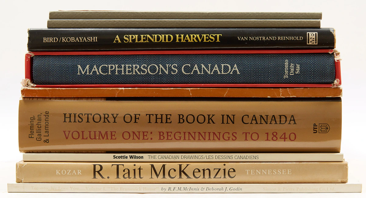 Books and Reference, A Selection of Canadian Art Reference Books , nine books