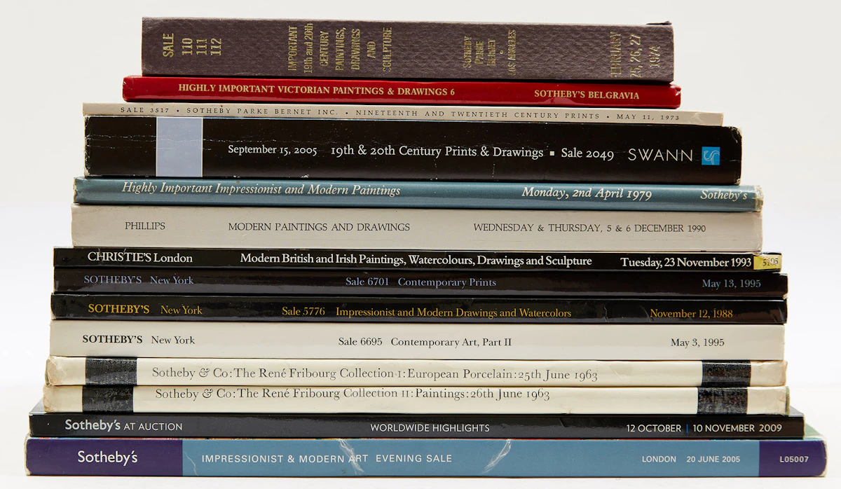 Books and Reference, Fourteen International Art Auction Catalogues, fourteen catalogues