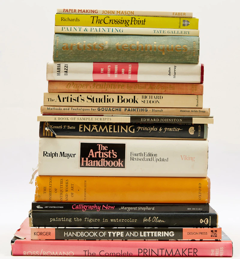 Eighteen Artist Handbooks  by Books and Reference