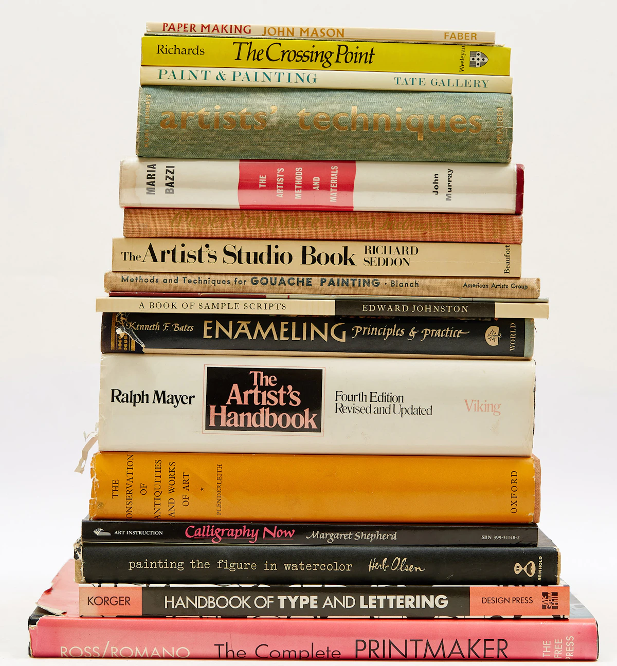 Books and Reference, Eighteen Artist Handbooks , eighteen books