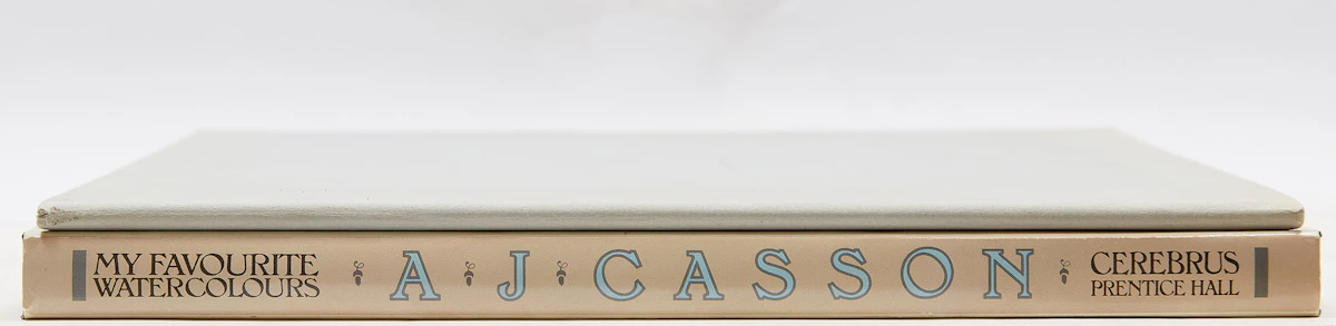 Books and Reference, Paul Duval, “A.J. Casson: My Favourite Watercolours 1919 to 1957”; A.J. Casson “Sunlit Isle” lithograph, book with lithograph