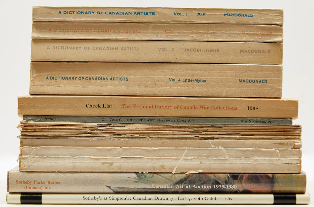 Books and Reference, Twenty-Four Canadian Art Reference Books, books
