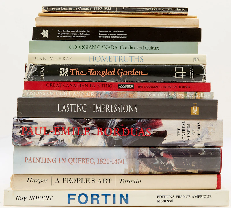Selection of Fourteen Canadian Art Reference Books by Books and Reference