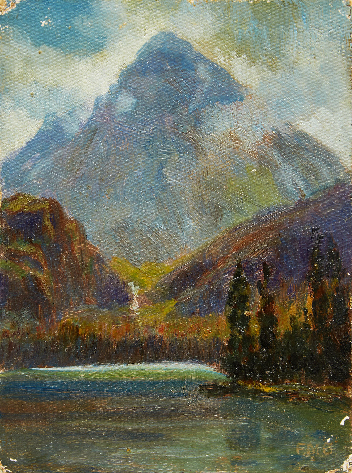 Canadian School, Mount Fitzwilliam, B.C. , oil on canvas board