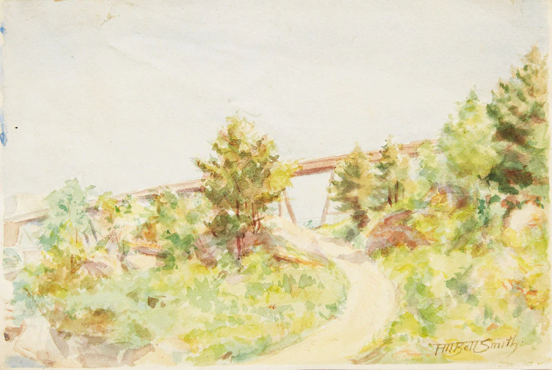 Frederic Marlett Bell-Smith, Three Pastoral Landscapes, three watercolours - view 2