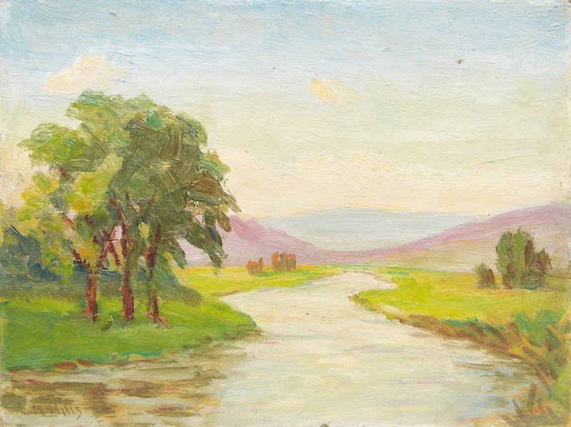 Evangeline (Eva) Bell-Smith Hills, Selection of Four Works, oils on artist board - view 2