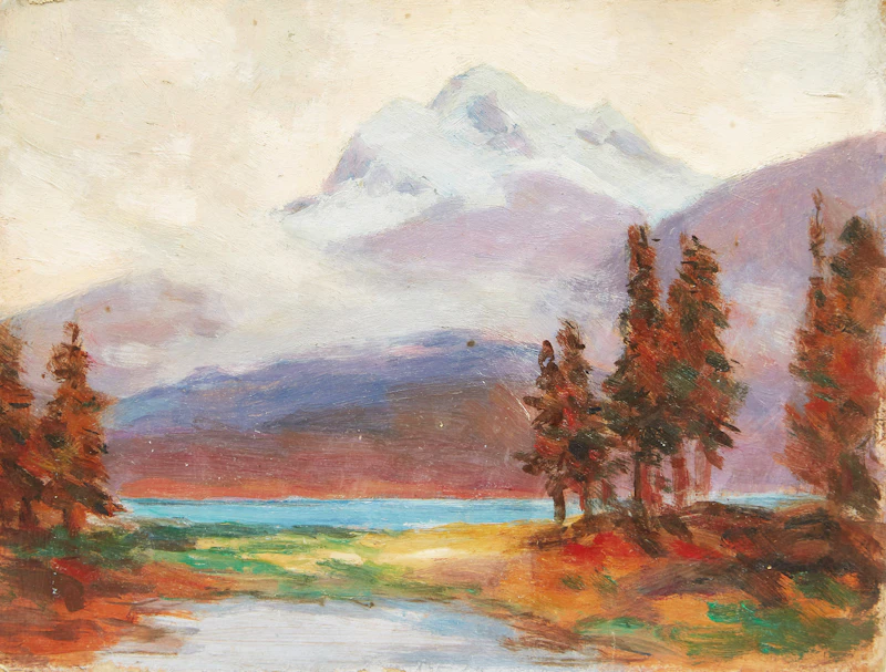 Evangeline (Eva) Bell-Smith Hills, Selection of Four Works, oils on artist board - view 3