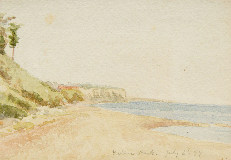 Florence Helena McGillivray, Mountain Study; Victoria Park, two works on paper - view 2
