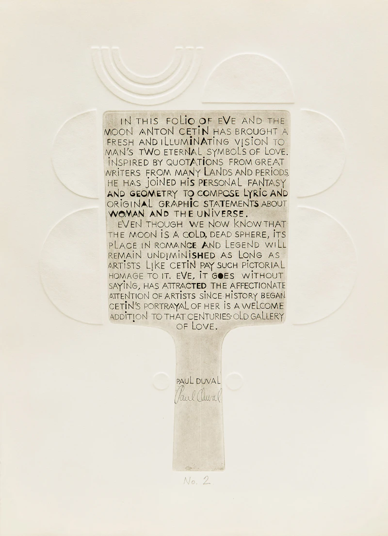 Anton Cetin, Folio of Eve and the Moon, folio of nine prints - view 4
