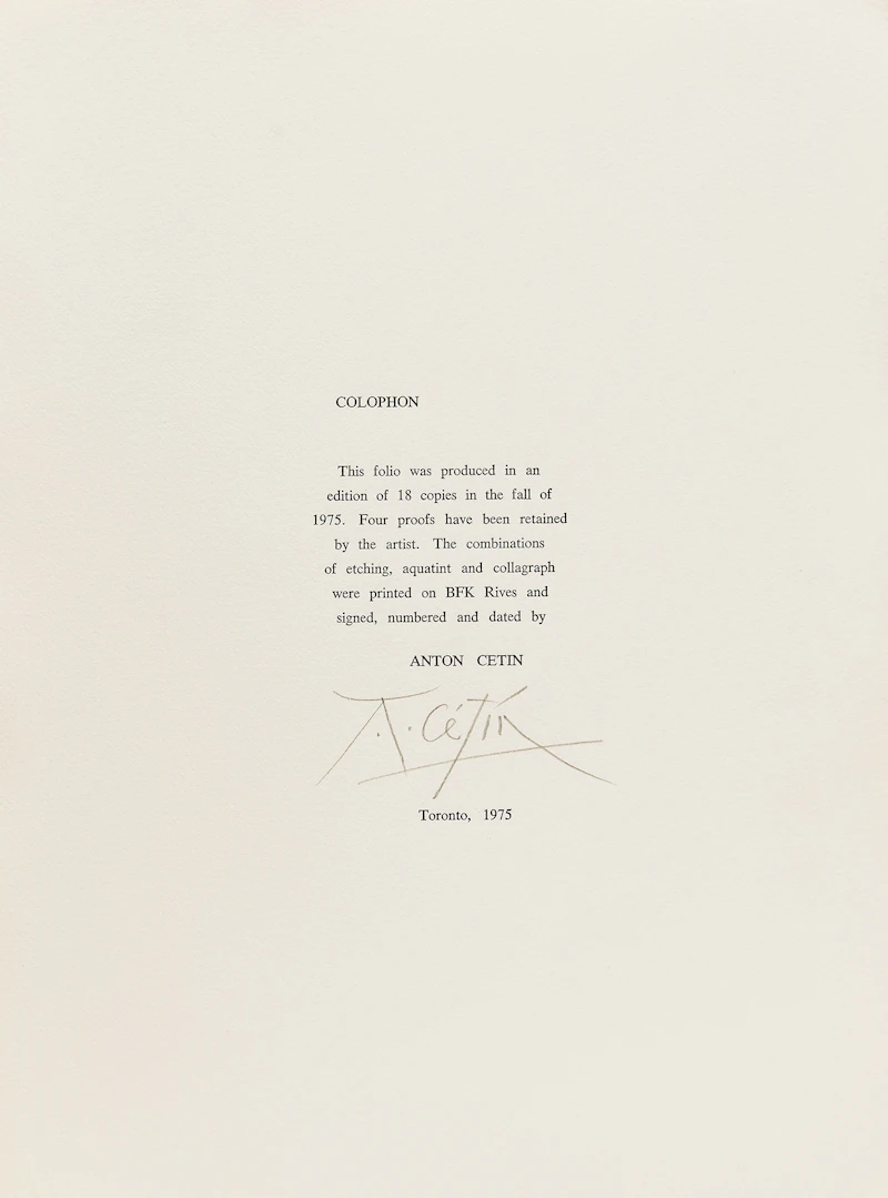 Anton Cetin, Folio of Eve and the Moon, folio of nine prints - view 14