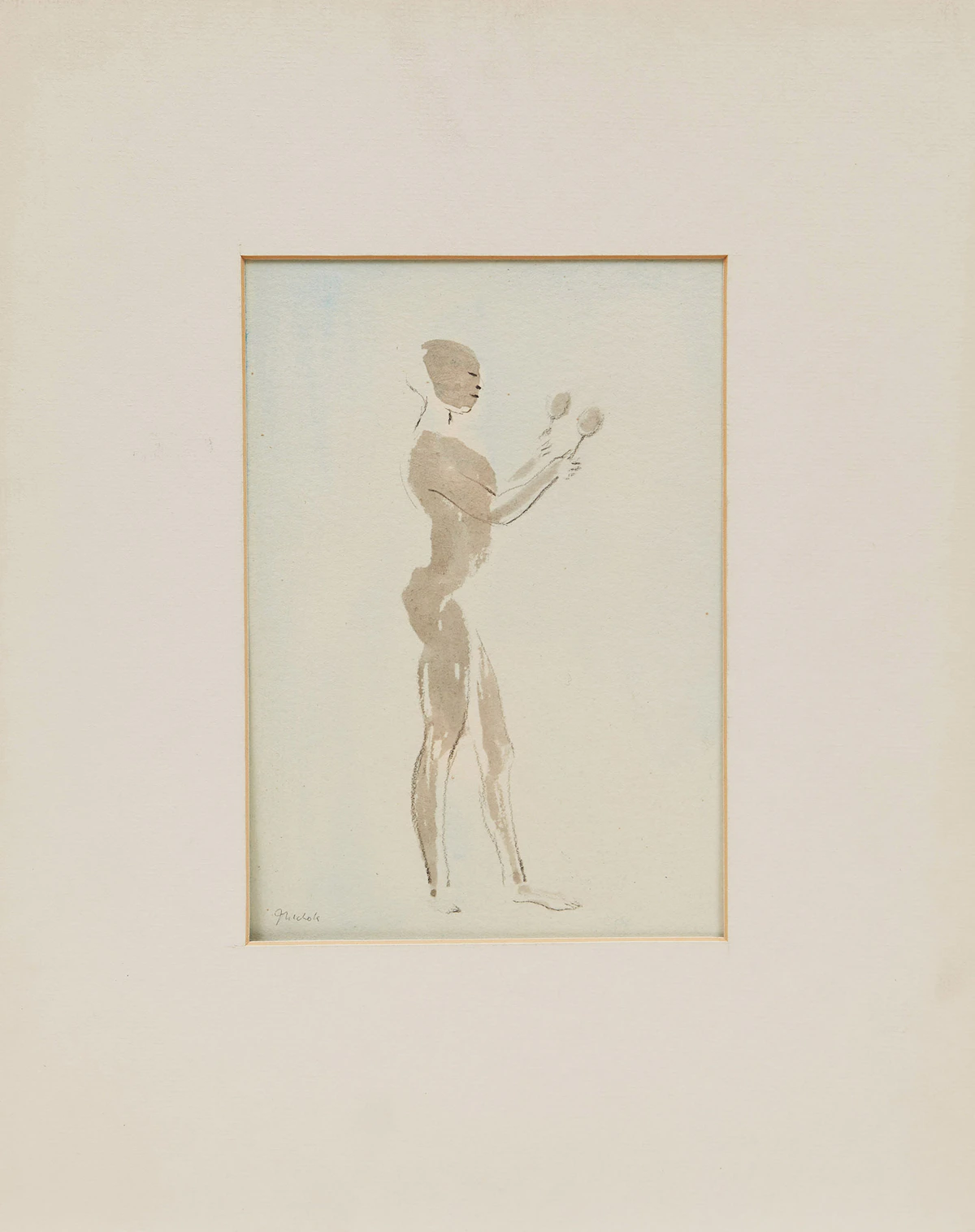 Jack Nichols, Quiet Rhythm , watercolour, 1981