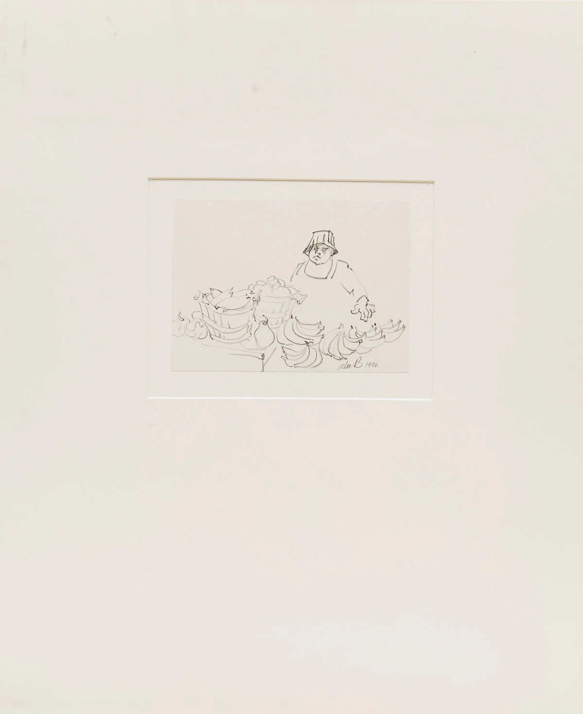 Aba Bayefsky, Figural Works, four graphite drawings and book, circa 1976-1978
