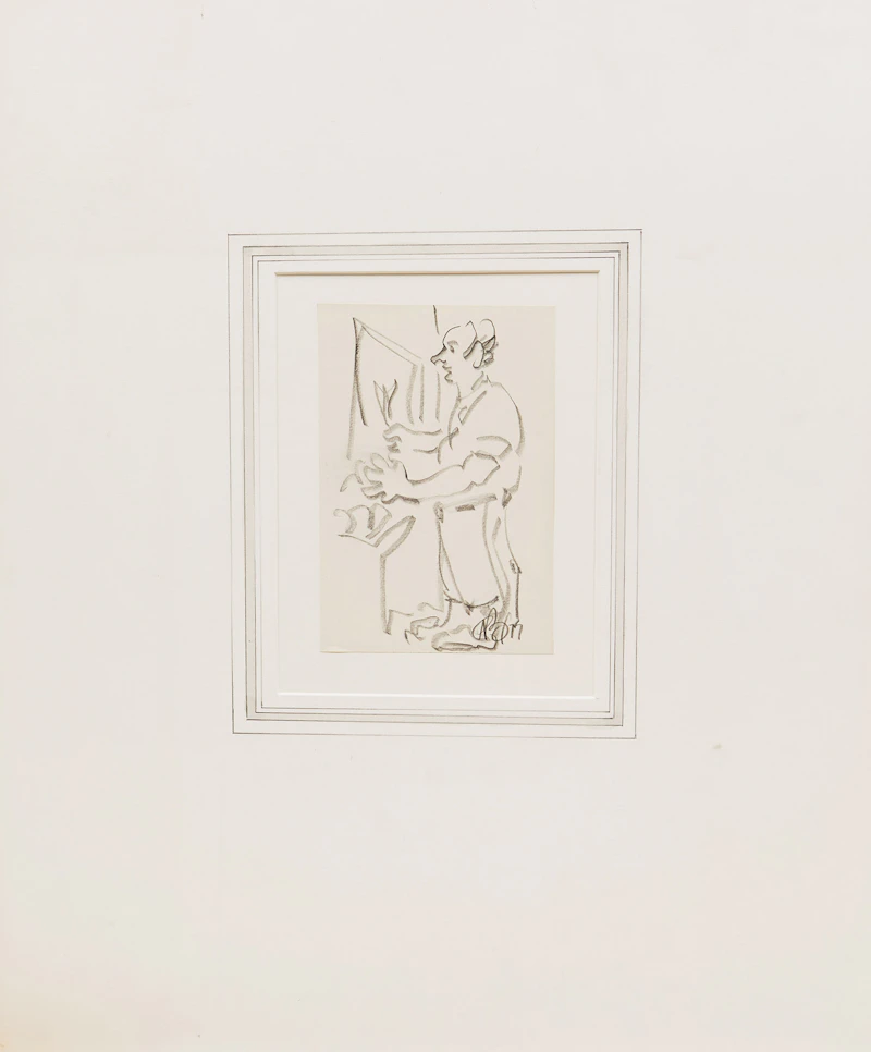 Aba Bayefsky, Figural Works, four graphite drawings and book, circa 1976-1978 - view 2