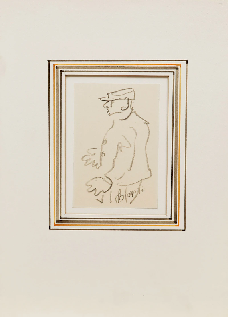 Aba Bayefsky, Figural Works, four graphite drawings and book, circa 1976-1978 - view 4