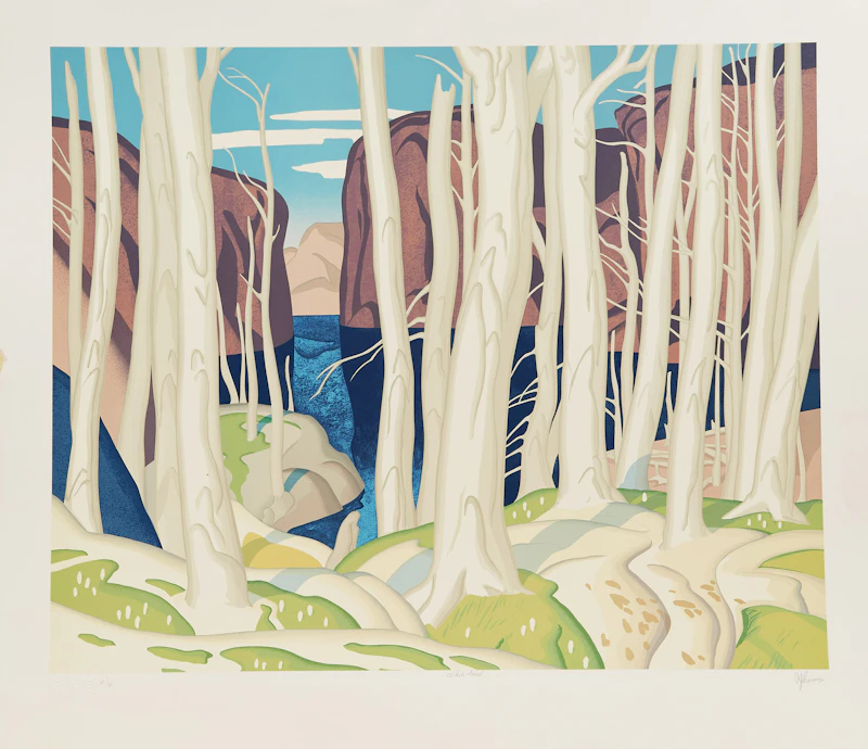 Alfred Joseph Casson, Northern Church; White Pine; Snow Laden House; White Forest, four colour serigraphs - view 4