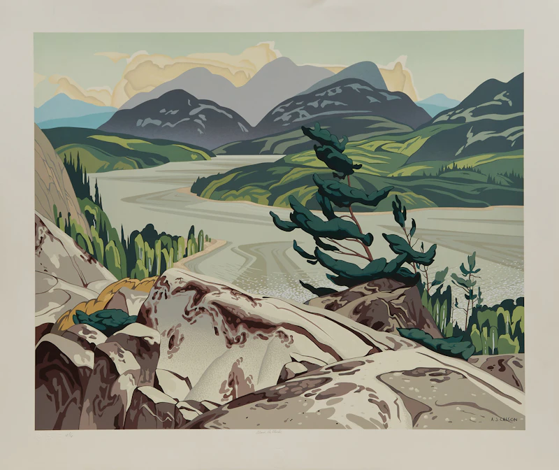 Alone La Cloche; White Forest; Northern Church by Alfred Joseph Casson