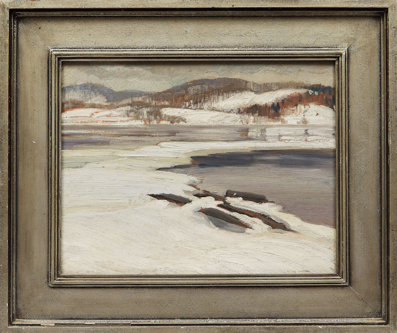 Doris Jean McCarthy, Head Lake in Haliburton, oil on board, 1943 - view 2