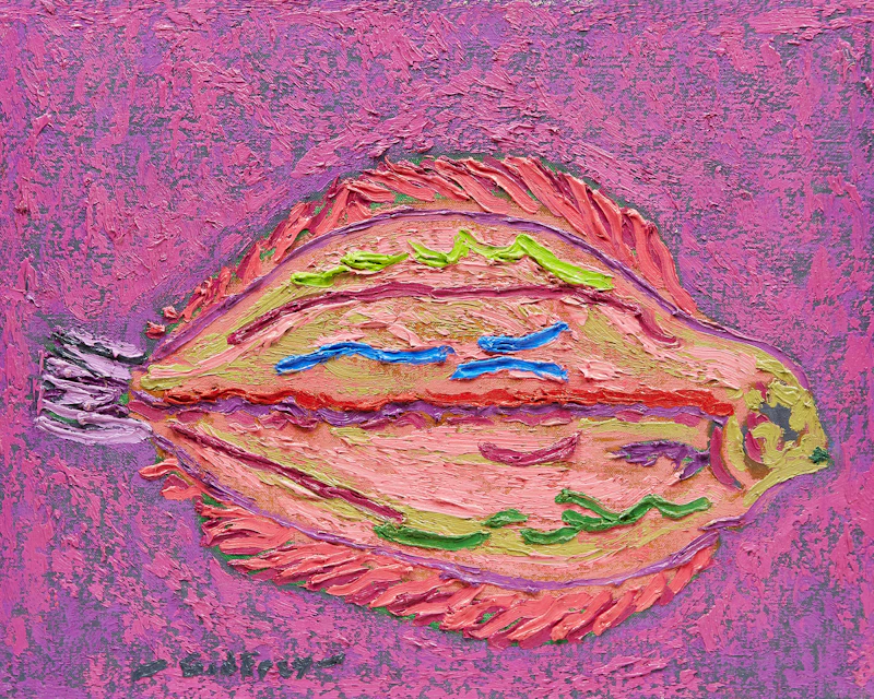 John Godfrey, Fish , oil on canvas, 1974 - view 1