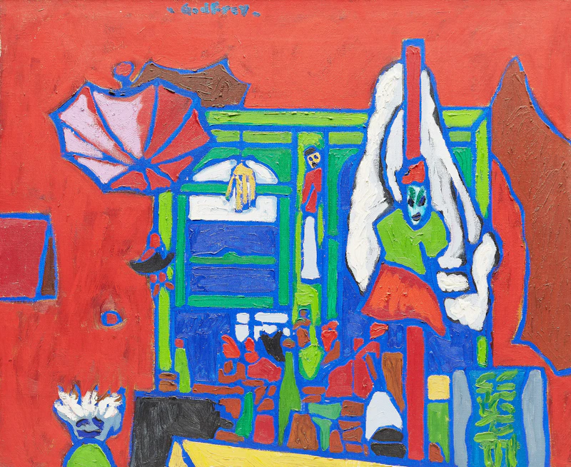 John Godfrey, John’s Studio, Queen Street , oil on canvas
