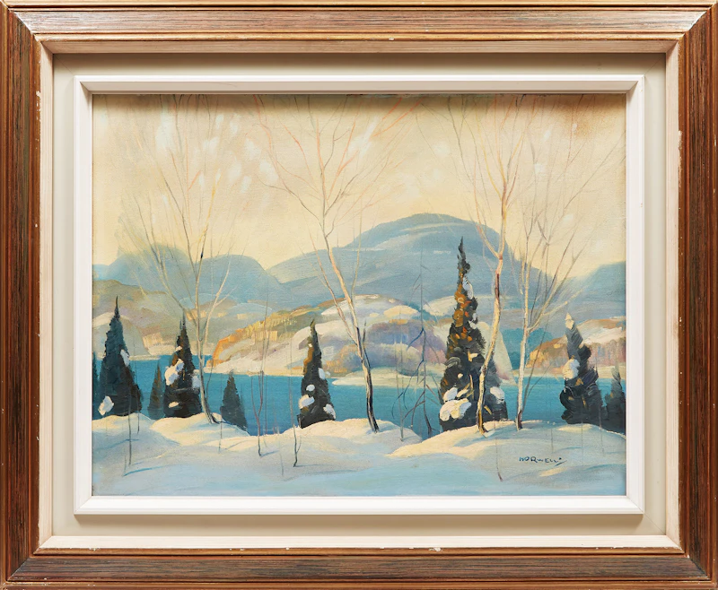 Graham Noble Norwell, Winter Landscape , oil on board - view 2