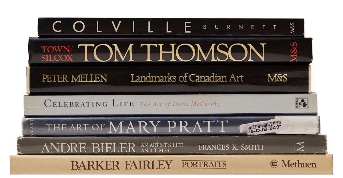 Books and Reference, A Selection of Seven Books on Canadian Art, seven books