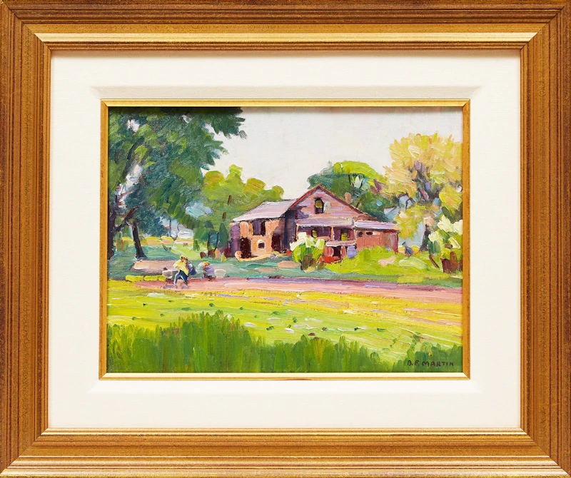 Bernice Fenwick Martin, Market Gardens of Springtime (Lampton, ON) , oil on canvas board - view 2