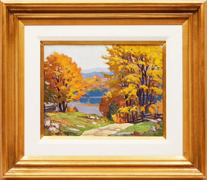 Herbert Sidney Palmer, Orange and Gold, Haliburton , oil on board - view 2