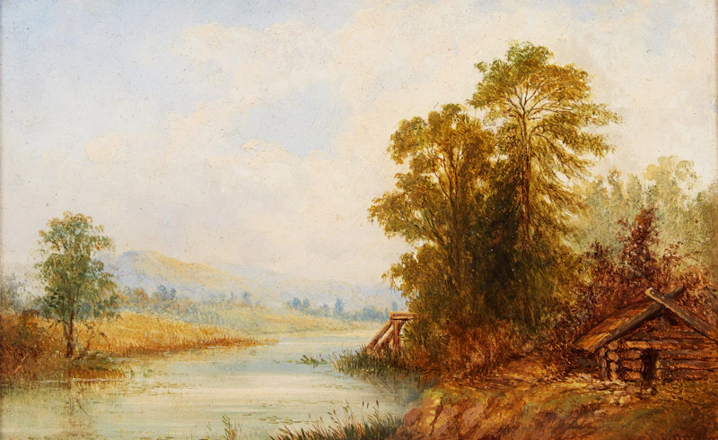 Henry Nesbitt McEvoy, Pair of Landscapes, two oils on paper board