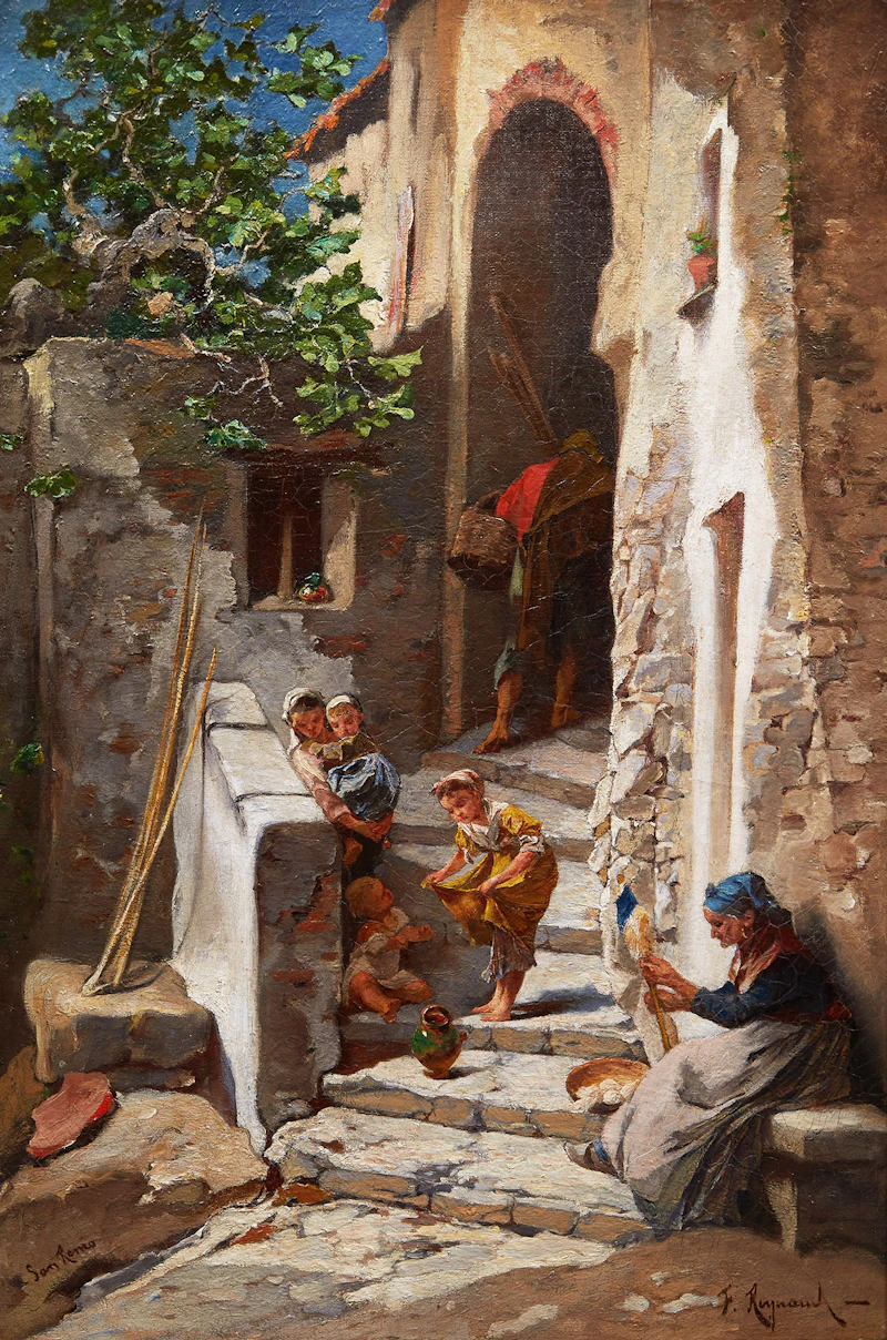 François Reynaud, St. Remo, oil on canvas (relined)
