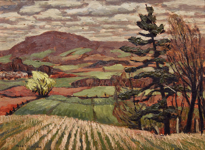 Alan Caswell Collier, Spring at Mount Nebo, oil on board