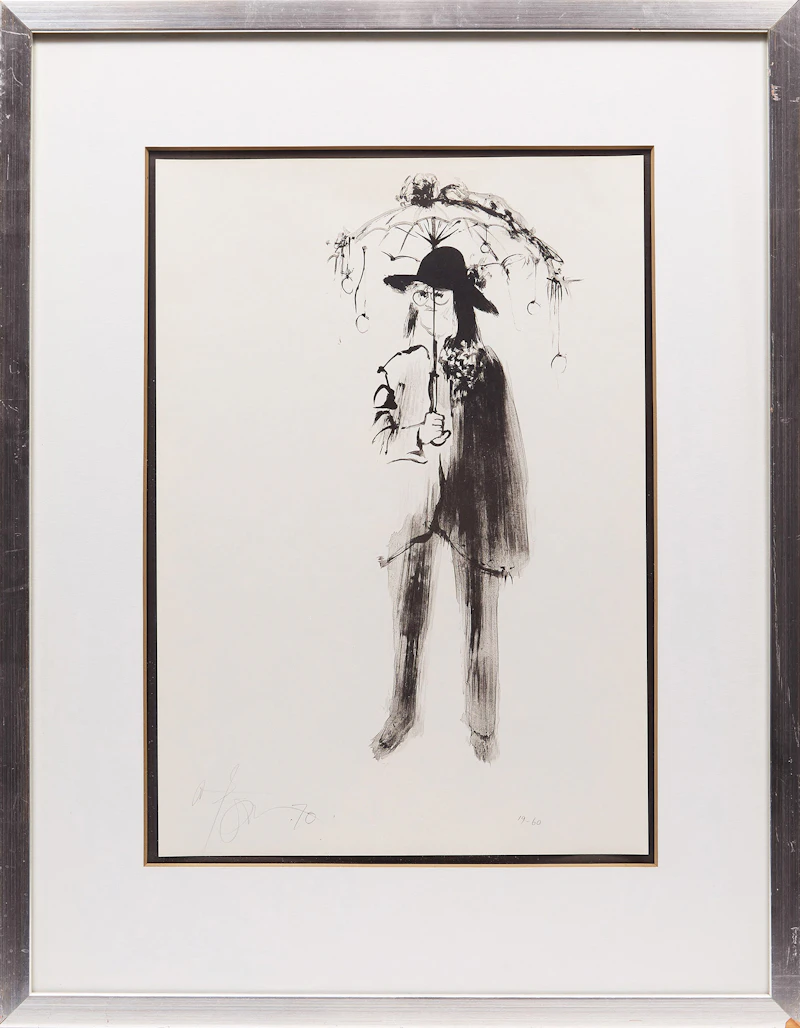 Harold Barling Town, Flower Person, lithograph, 1970 - view 2