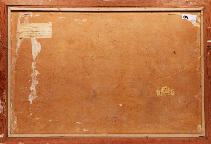 Gordon McKinley Webber, Theme #3, Karman Trail , oil on board, 1961 - view 3