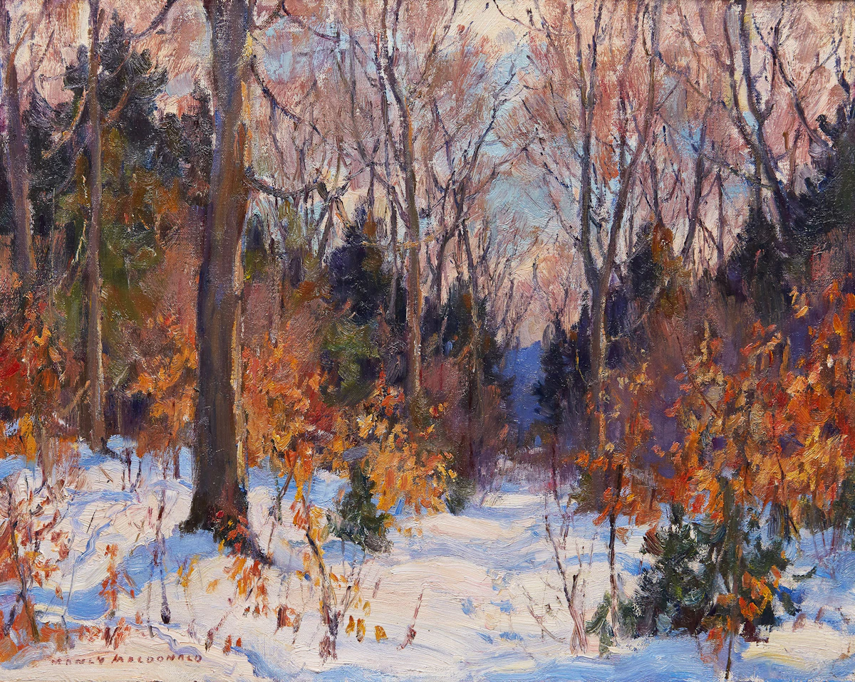 Manly Edward MacDonald, Forest in Winter , oil on canvas