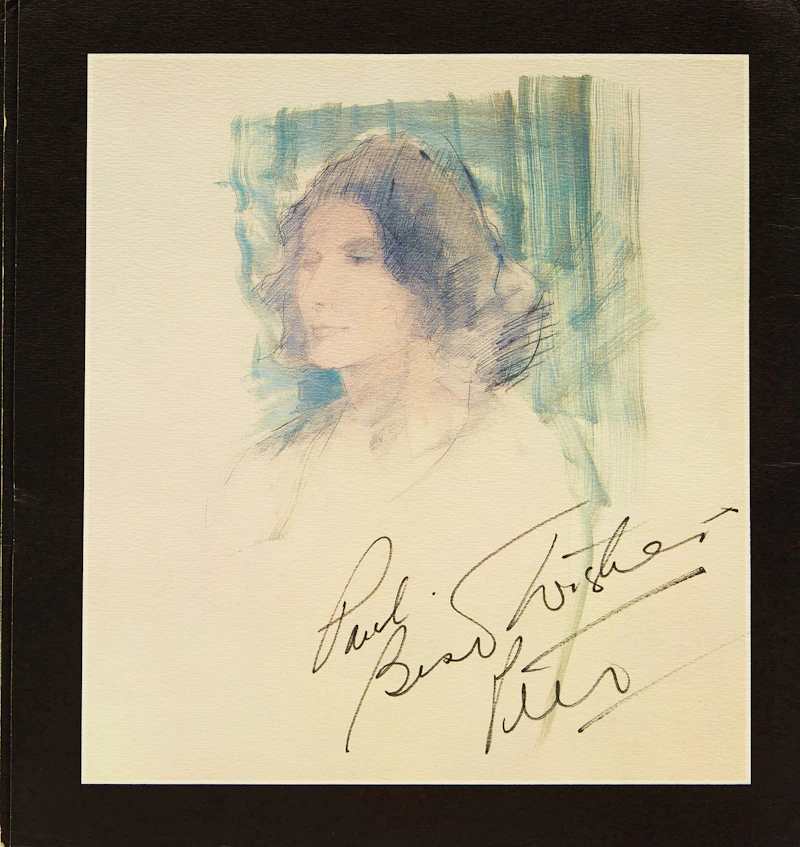 Peter Alfred Harris, Portrait of a Girl, pastel on paper, 1976 - view 5