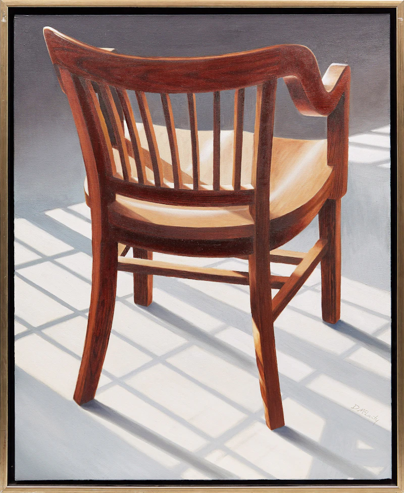 Derrick McLarty, Chair Study, acrylic on canvas - view 2