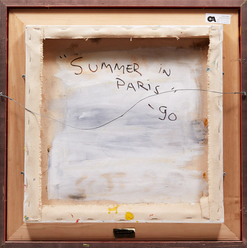 William Ronald, Summer in Paris, oil on canvas, 1990 - view 3