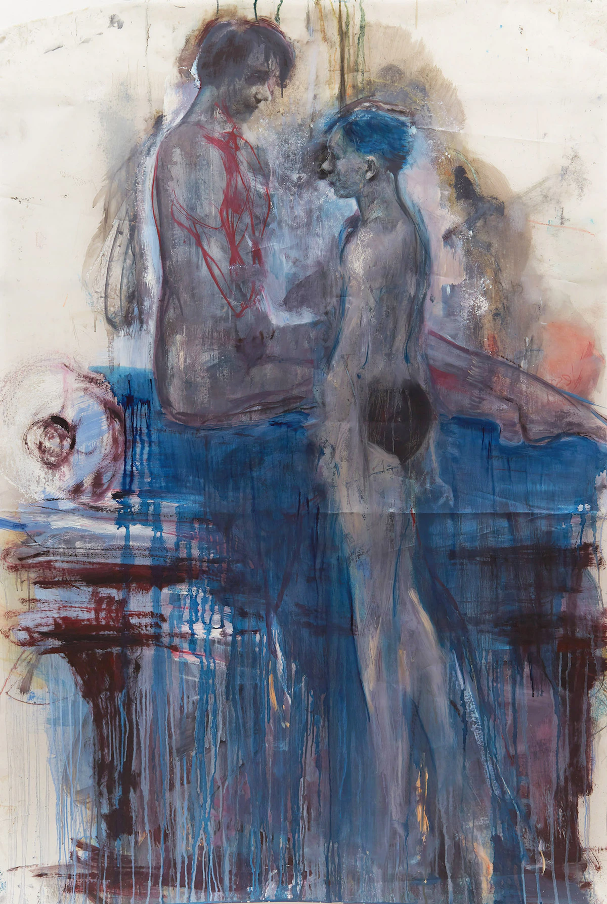Angela Grossmann, Nest, mixed media on mylar, 2004