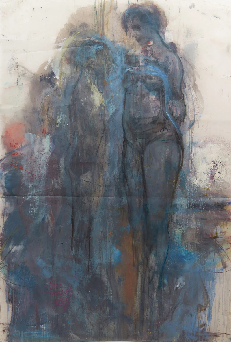 Angela Grossmann, Nest, mixed media on mylar, 2004 - view 2