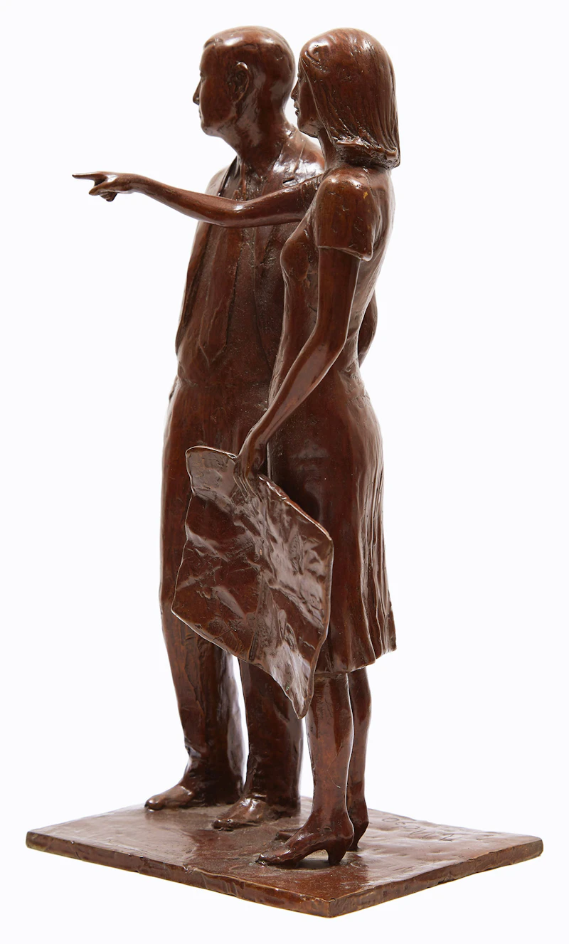 William Hodd McElcheran, Couple, bronze sculpture, 1990 - view 3