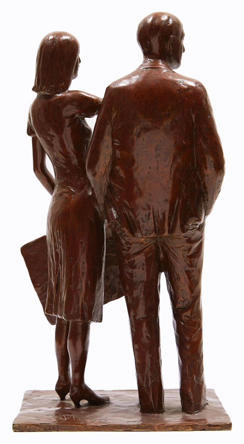 William Hodd McElcheran, Couple, bronze sculpture, 1990 - view 4