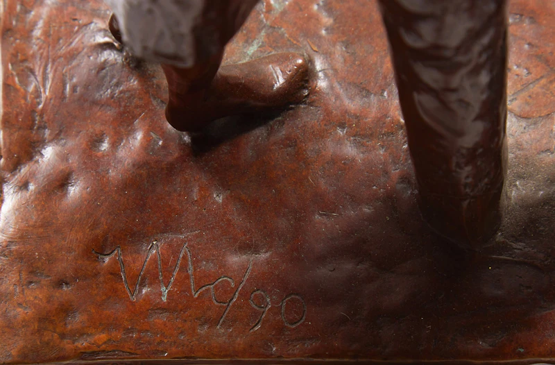 William Hodd McElcheran, Couple, bronze sculpture, 1990 - view 5