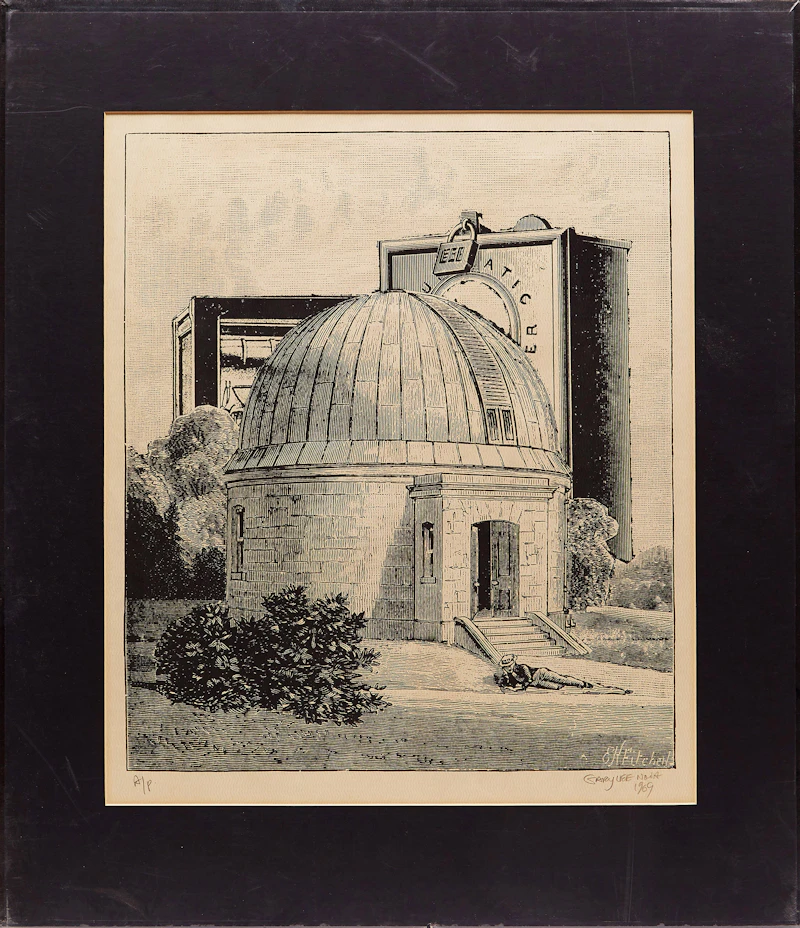 Gary Lee-Nova, Nebulae as seen by Lord Rosse’s Telescope; Building and Constellations; Observatory, three serigraphs, 1969 - view 8